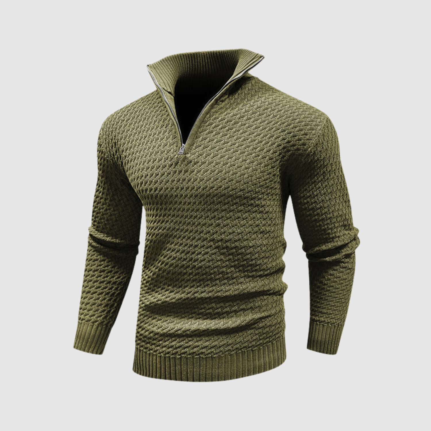 Daniel – Pull à col montant et design stylé