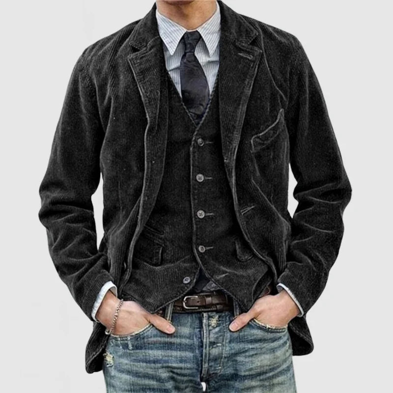 Šimon - Veste et gilet pour homme en velours vintage
