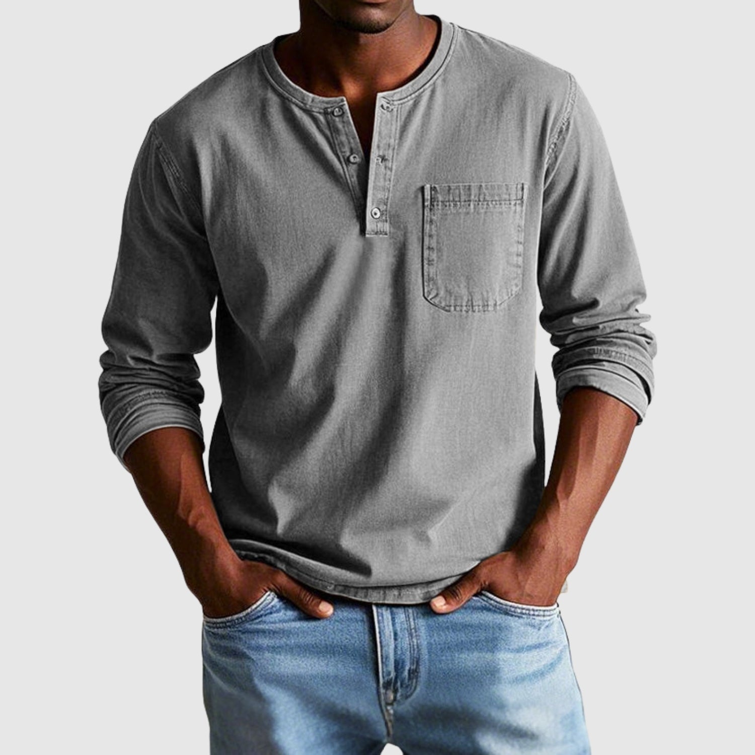 Lucas – Chemise vintage à manches longues