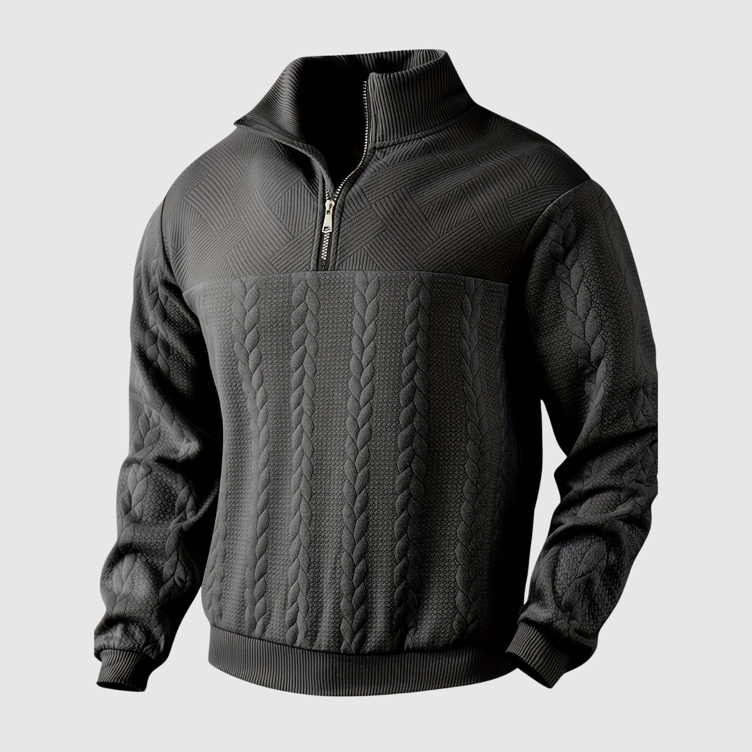Daniel – Pull à demi-zip au design classique