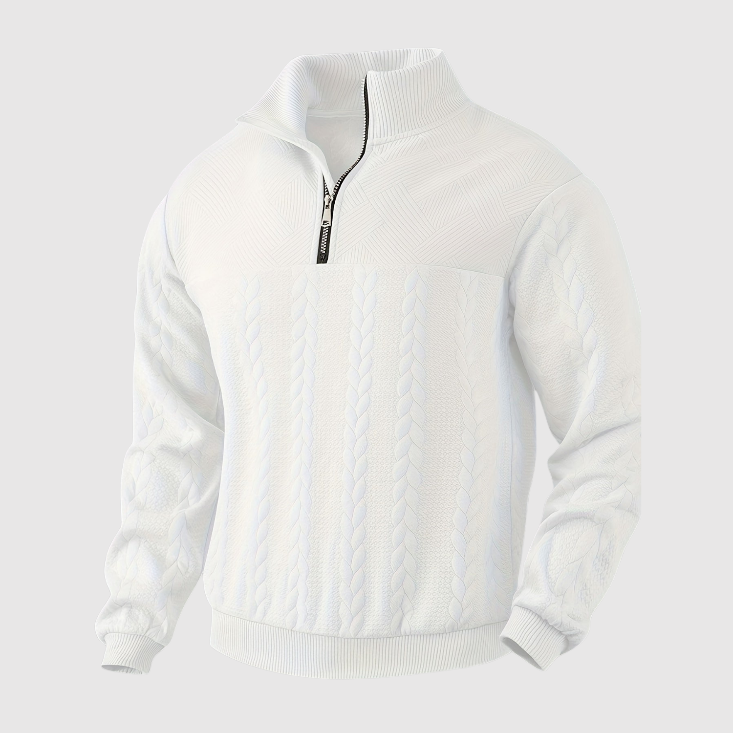 Daniel – Pull à demi-zip au design classique