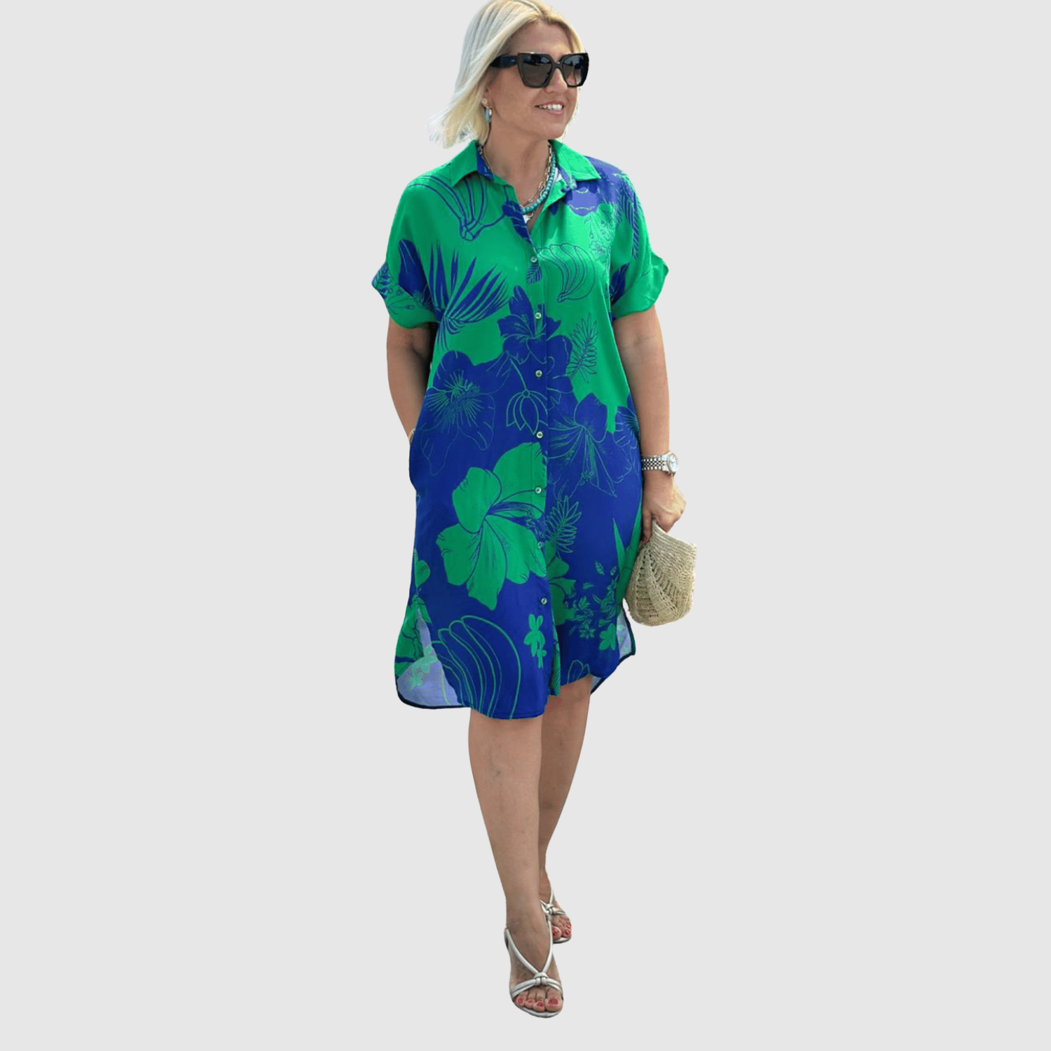 Léna – Robe confortable à motif floral