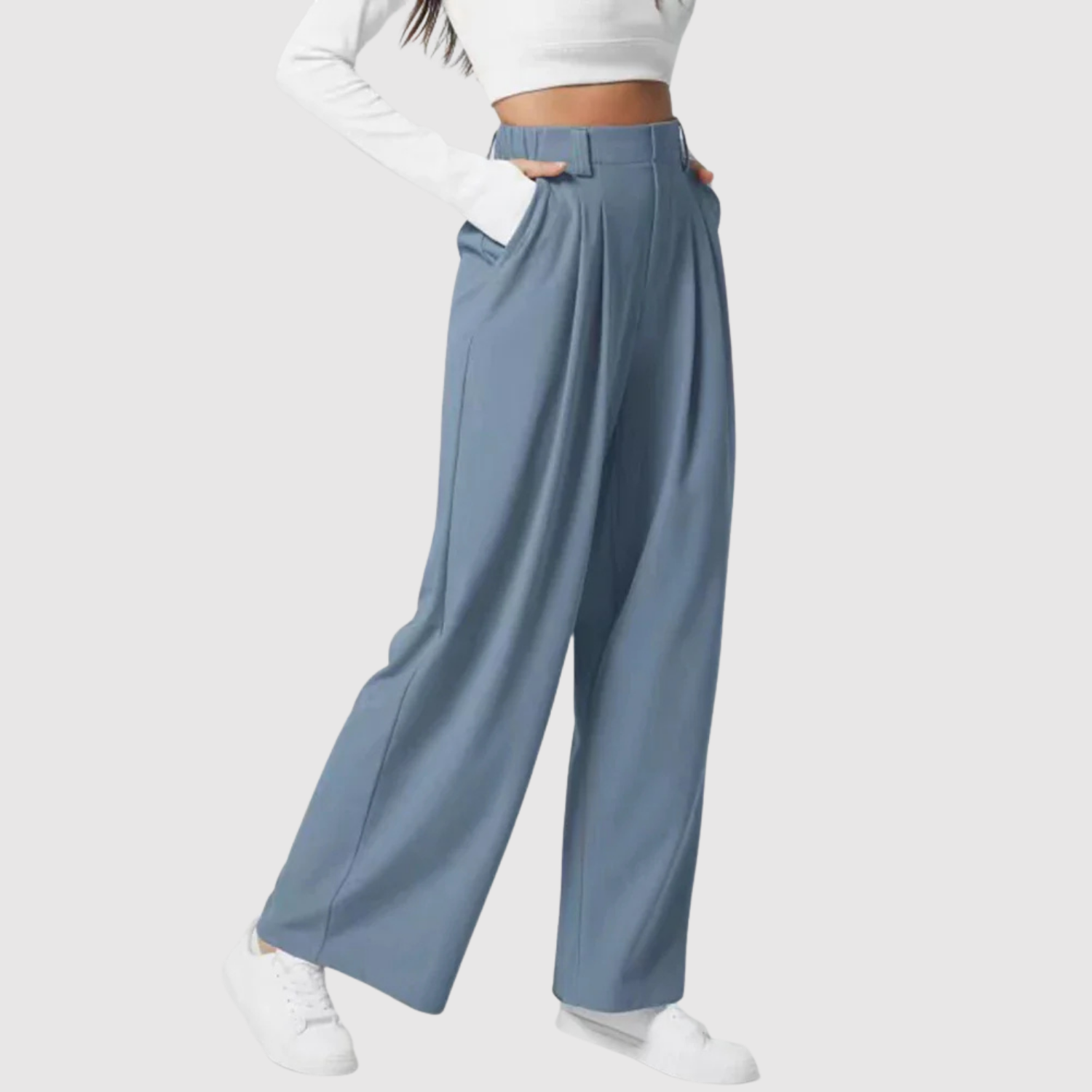 Mira – Pantalons larges colorés en matériau léger