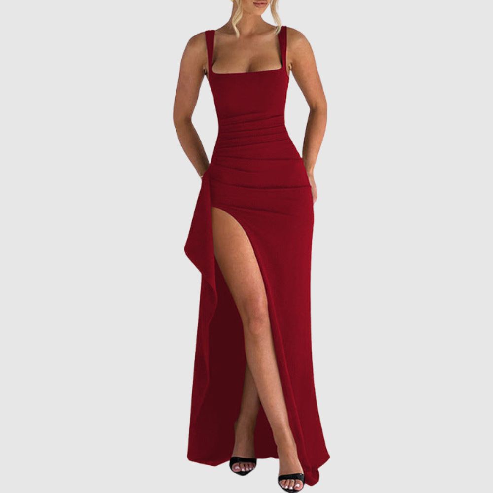 Zoé - Robe de soirée maxi avec fente