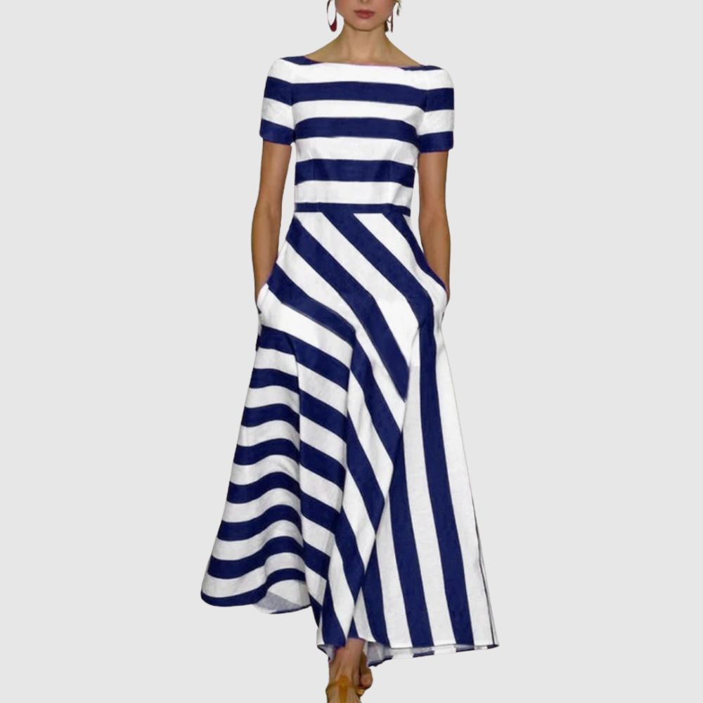 Zoé - Robe maxi à rayures