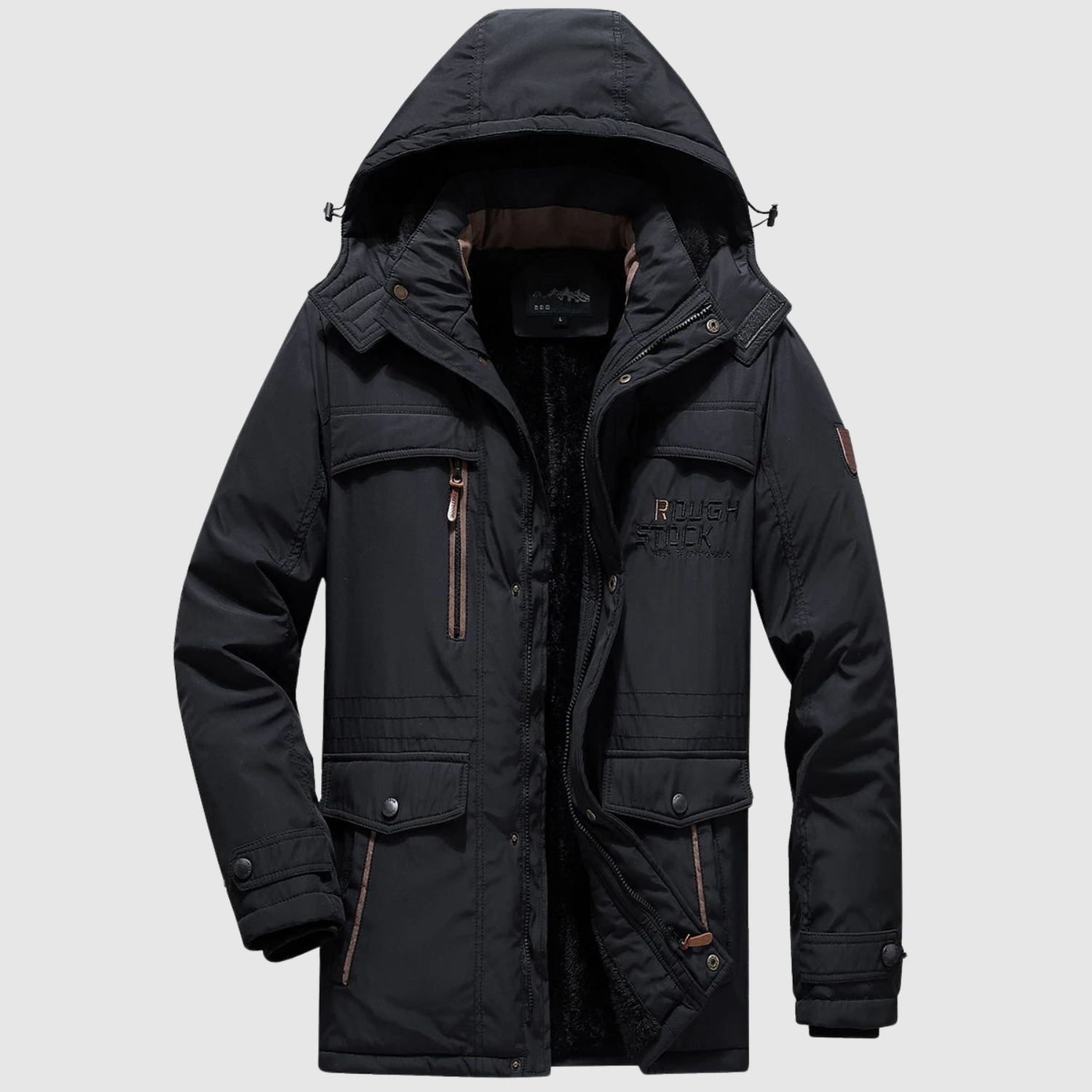 Marek – Veste d'hiver avec doublure en duvet et capuche