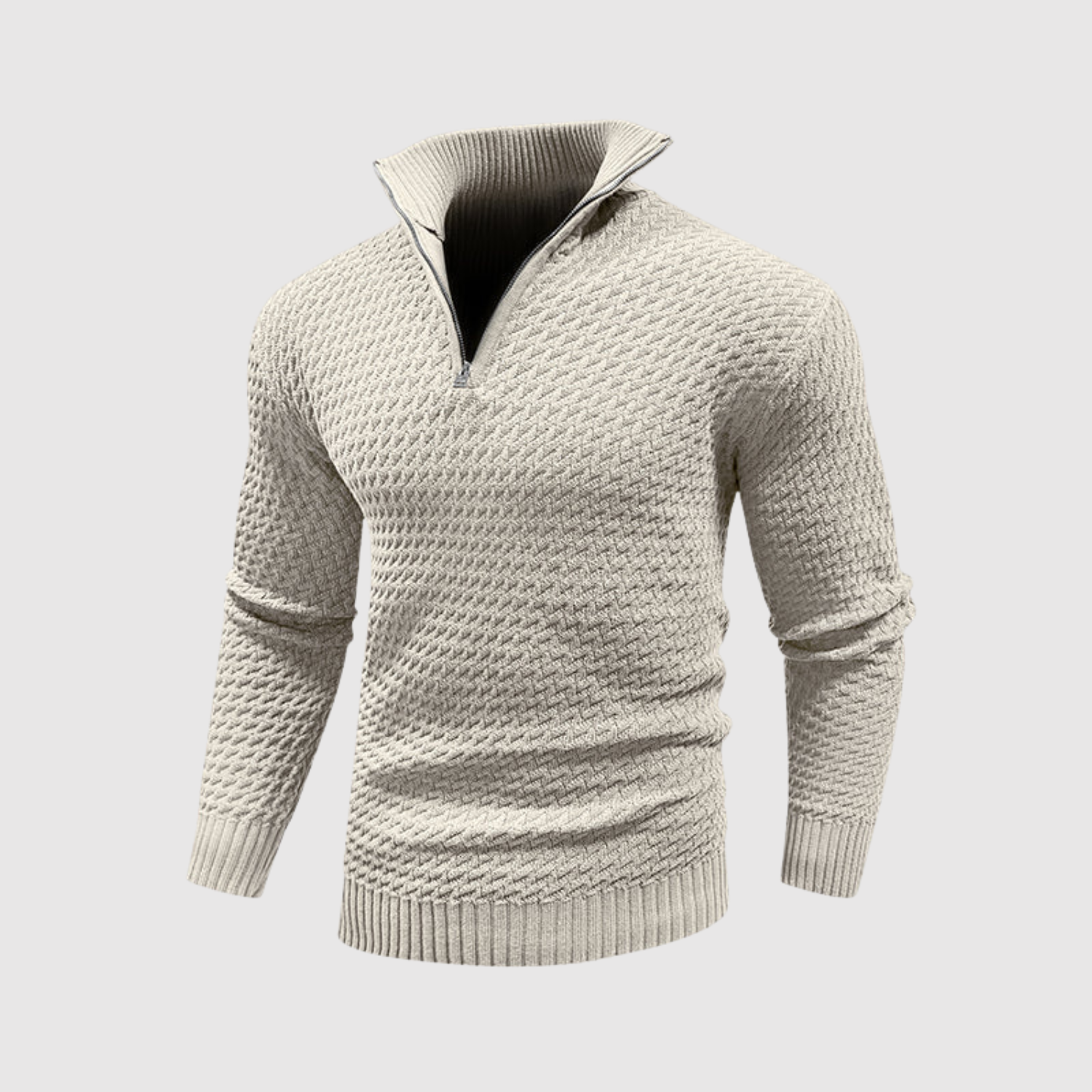 Daniel – Pull à col montant et design stylé