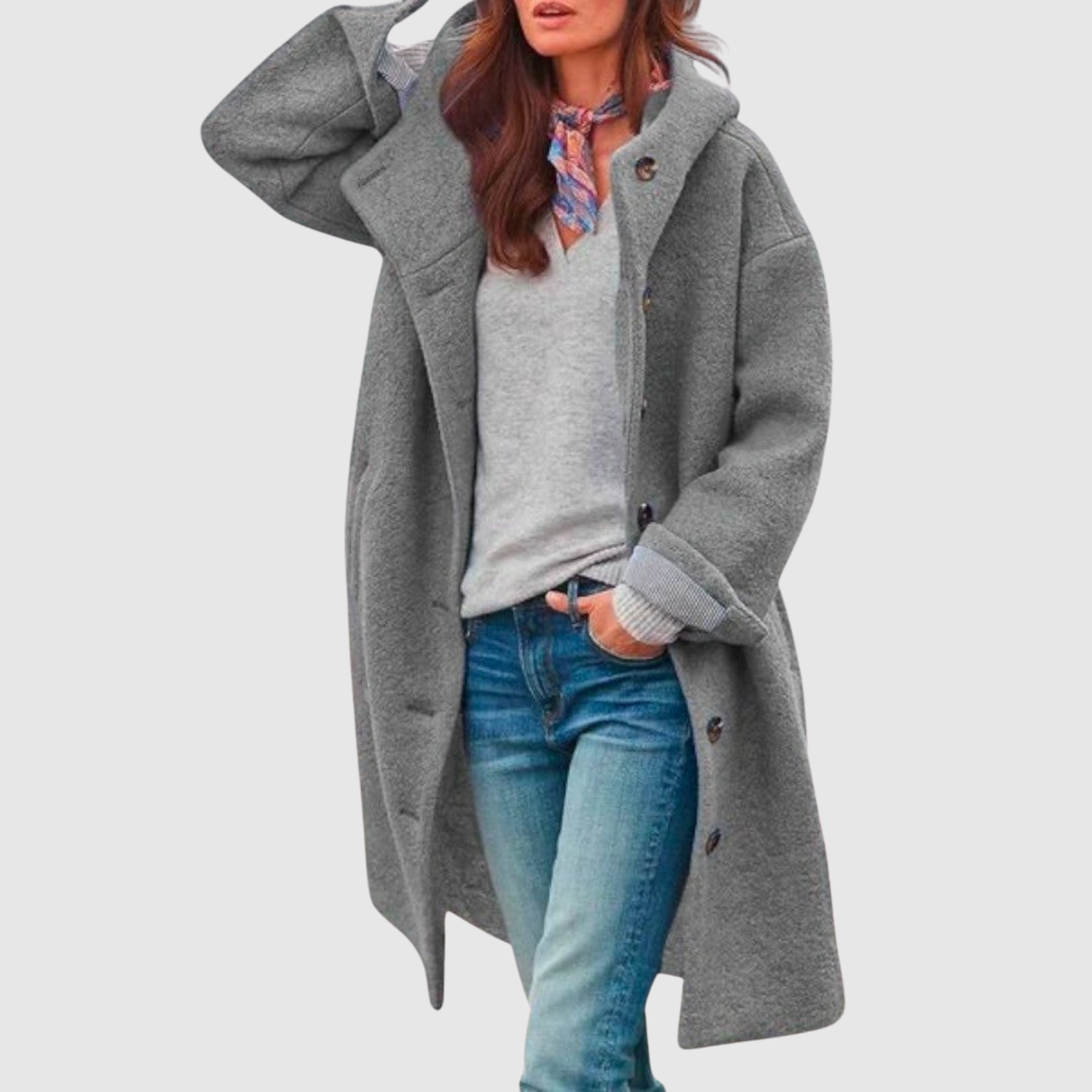 Jelena - Manteau en laine pour femmes intemporel pour les jours frais