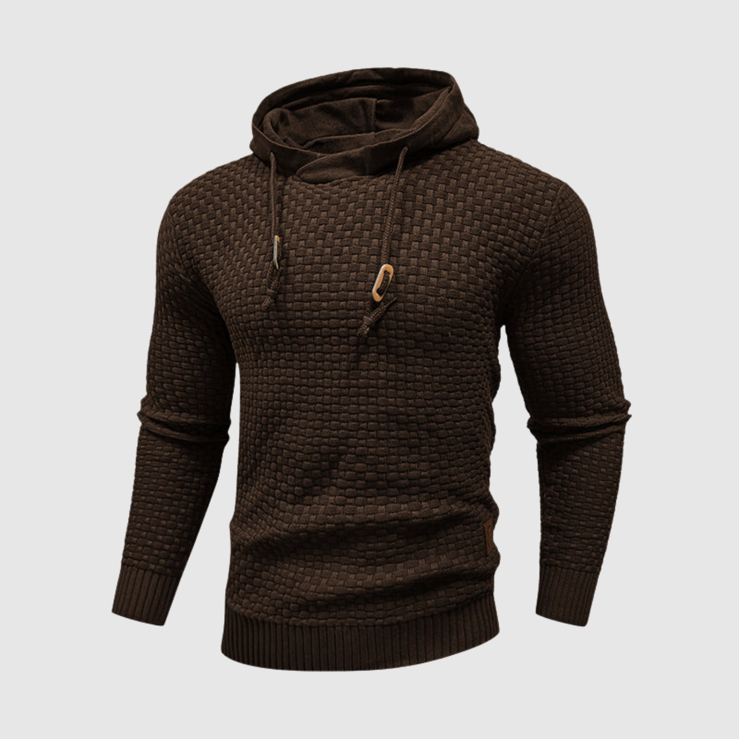Daniel – Pull en tricot pour homme avec capuche et cordons