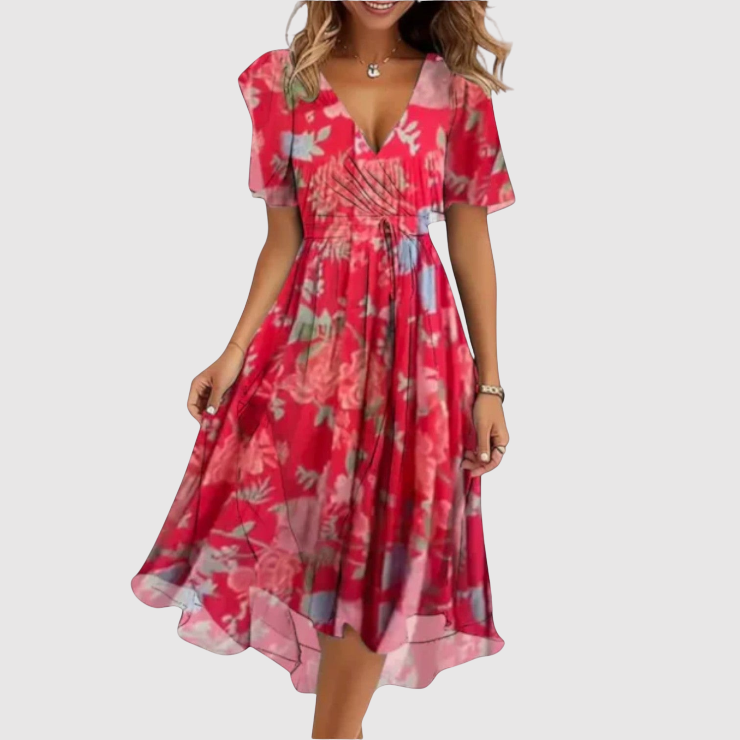 Léna - Robe femme à décolleté en V