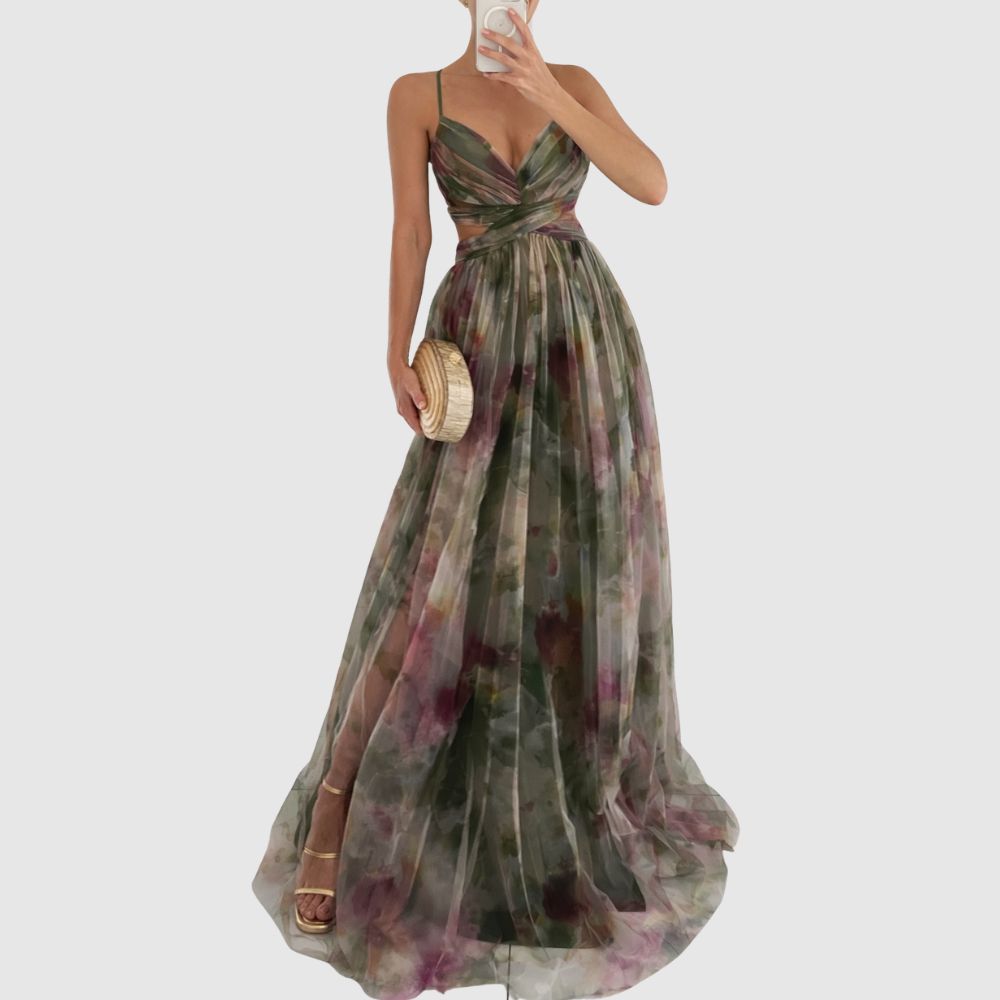 Zoé - Robe longue fluide au style aérien