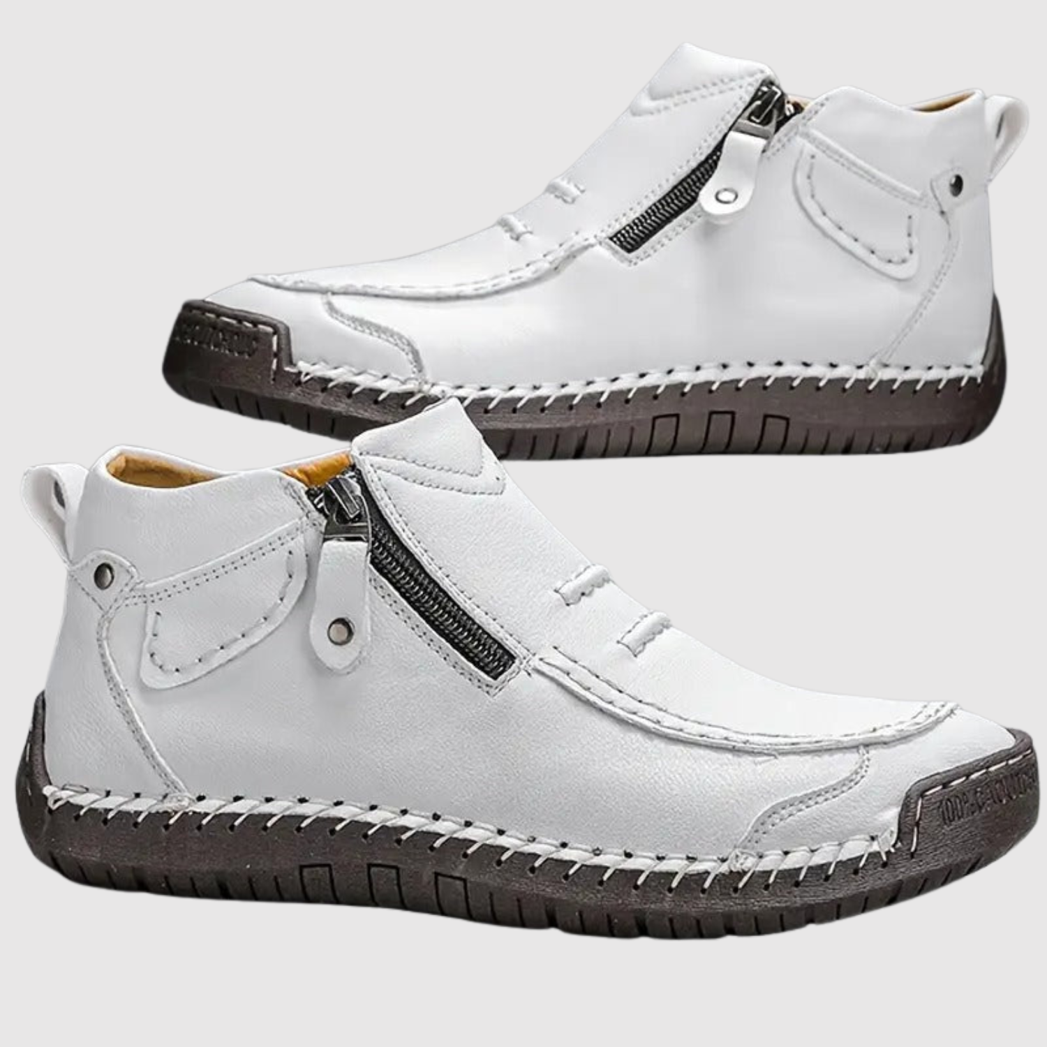 Oskar - Chaussures pour hommes confortables avec fermeture éclair