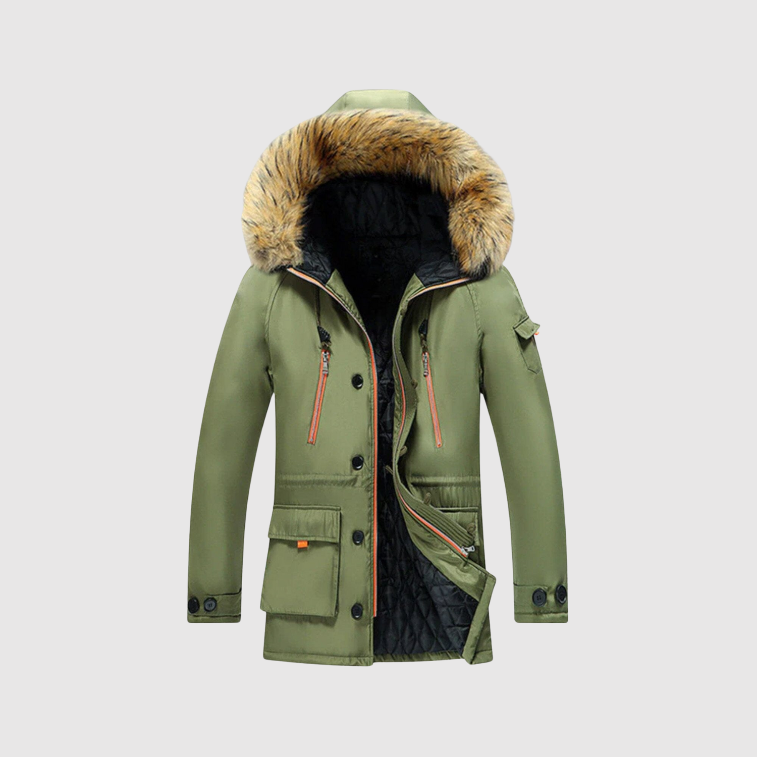 Marek – Parka d'hiver avec capuche et doublure chaude