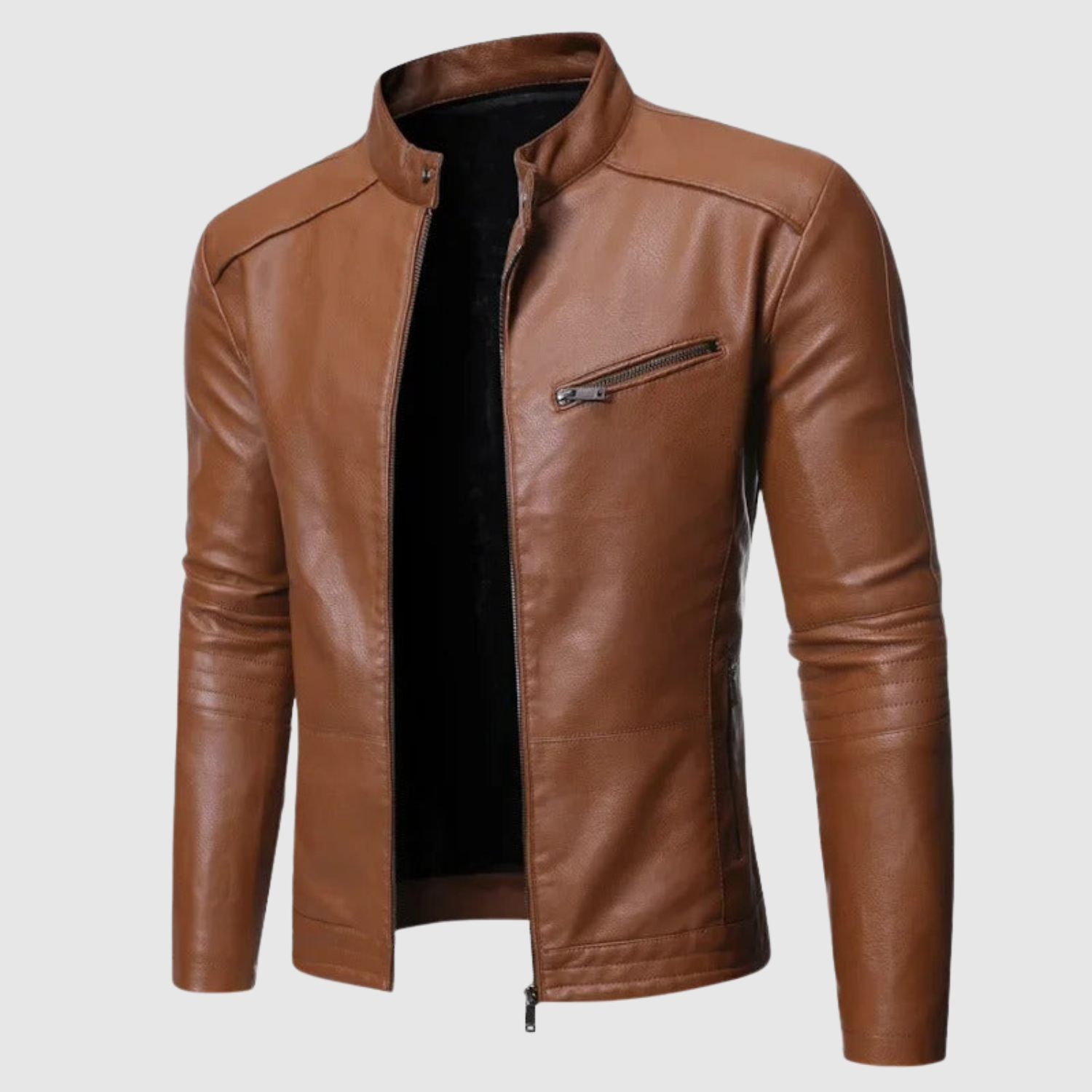 Dorian – Veste en cuir moderne au design épuré