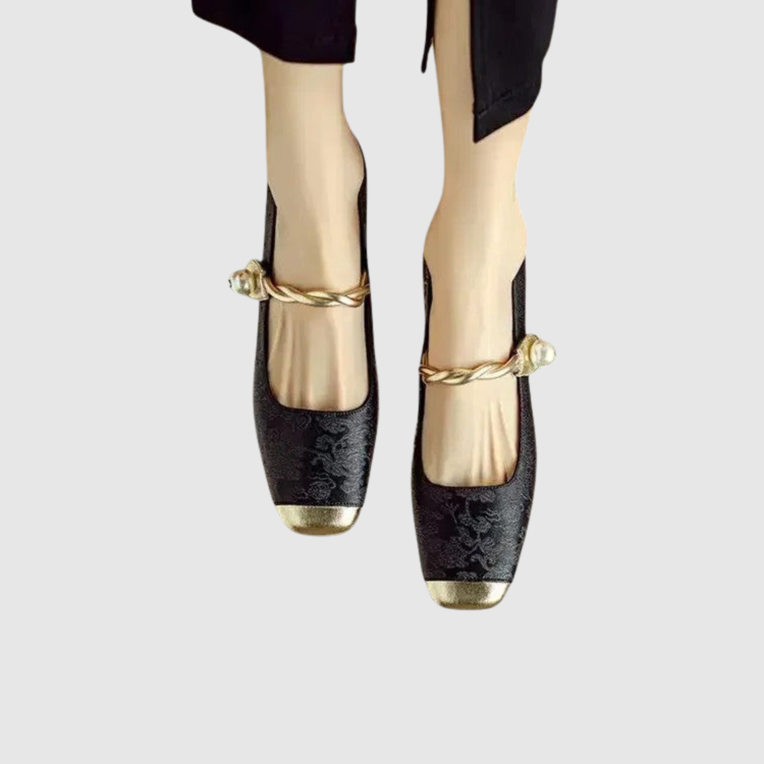 Colette – Ballerines avec accent métallisé