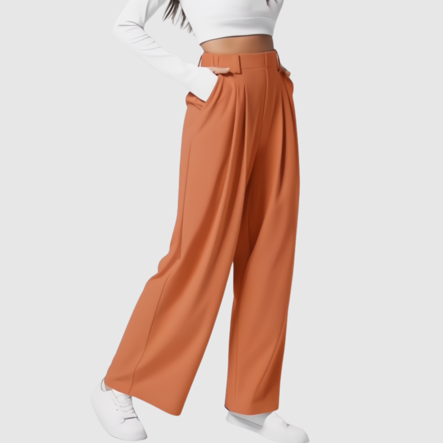 Mira – Pantalons larges colorés en matériau léger