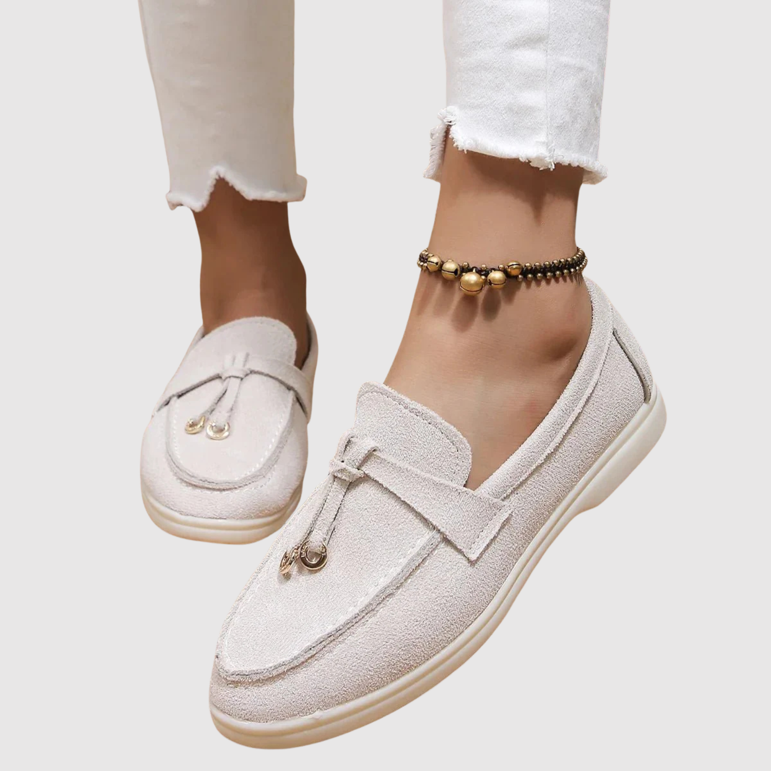 Léa – Mocassins en toile confortables avec des détails élégants
