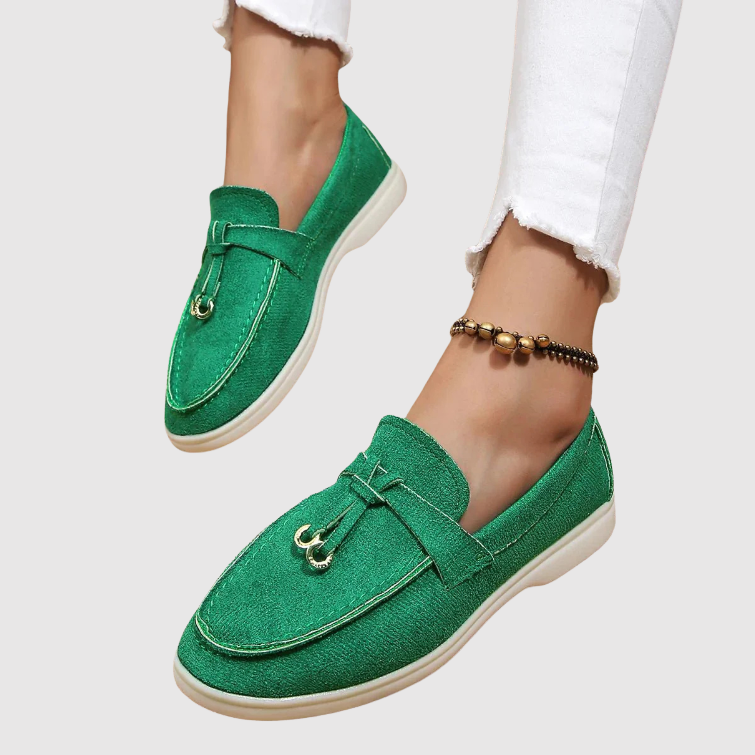 Léa – Mocassins en toile confortables avec des détails élégants