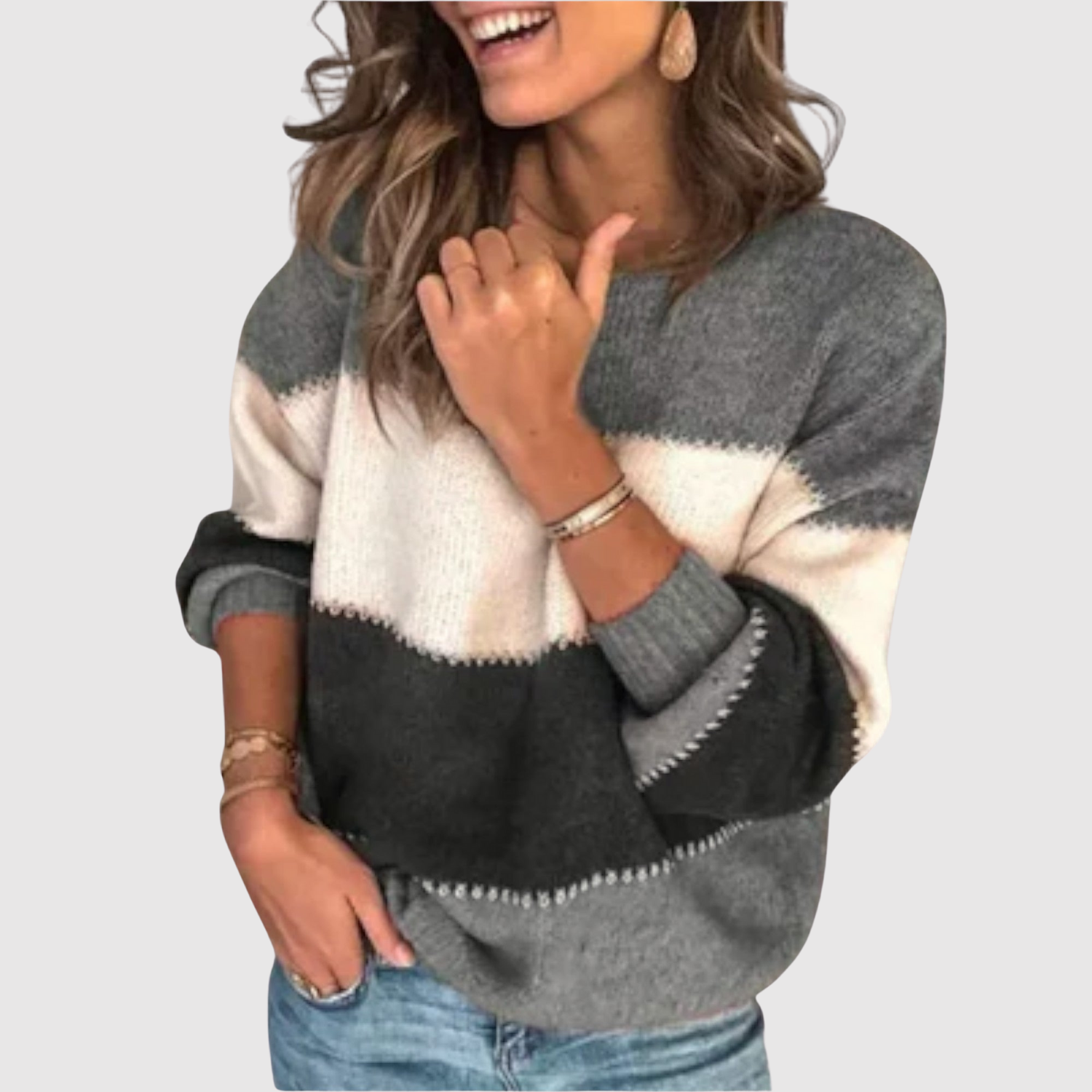 Nora – Pull à blocs de couleurs