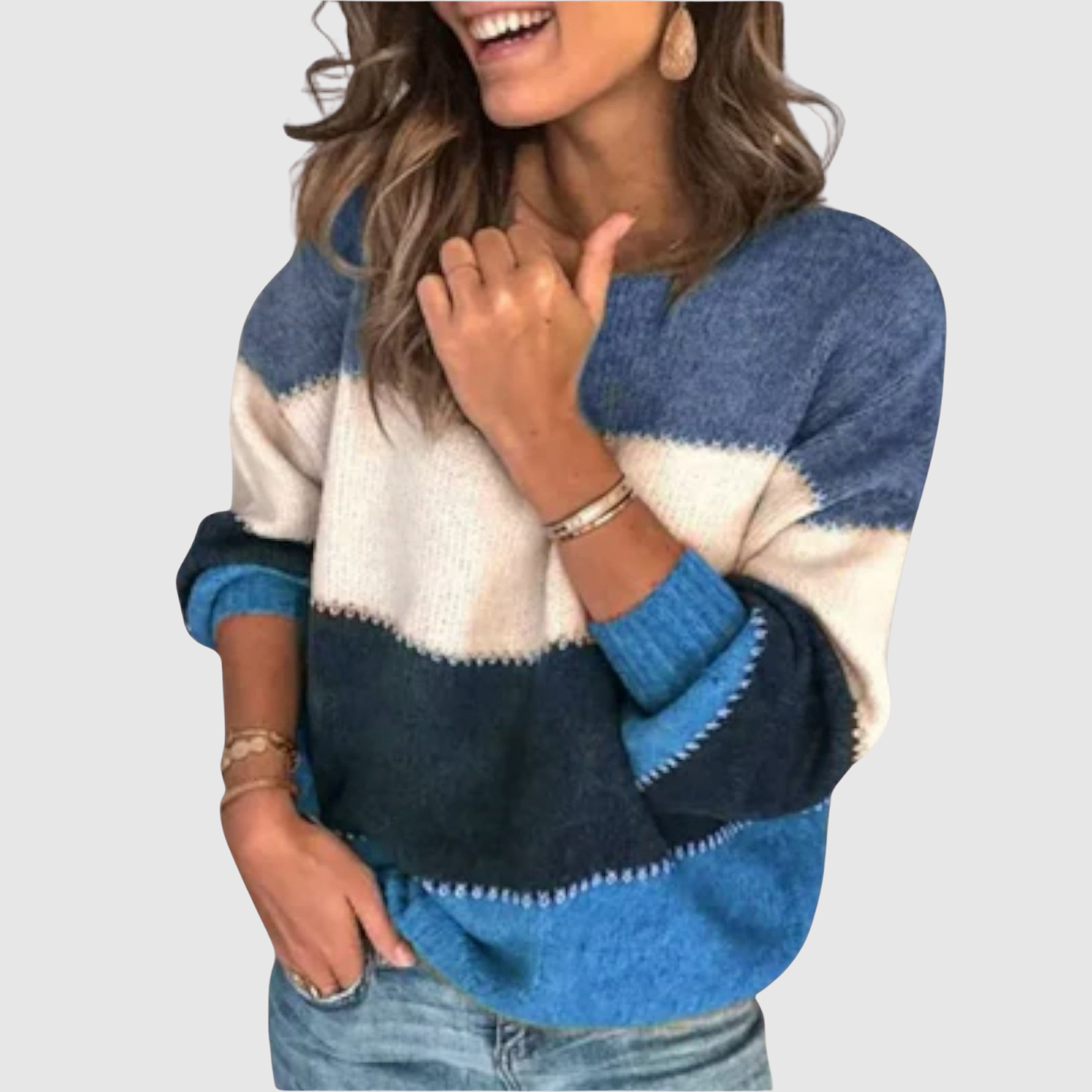 Nora – Pull à blocs de couleurs