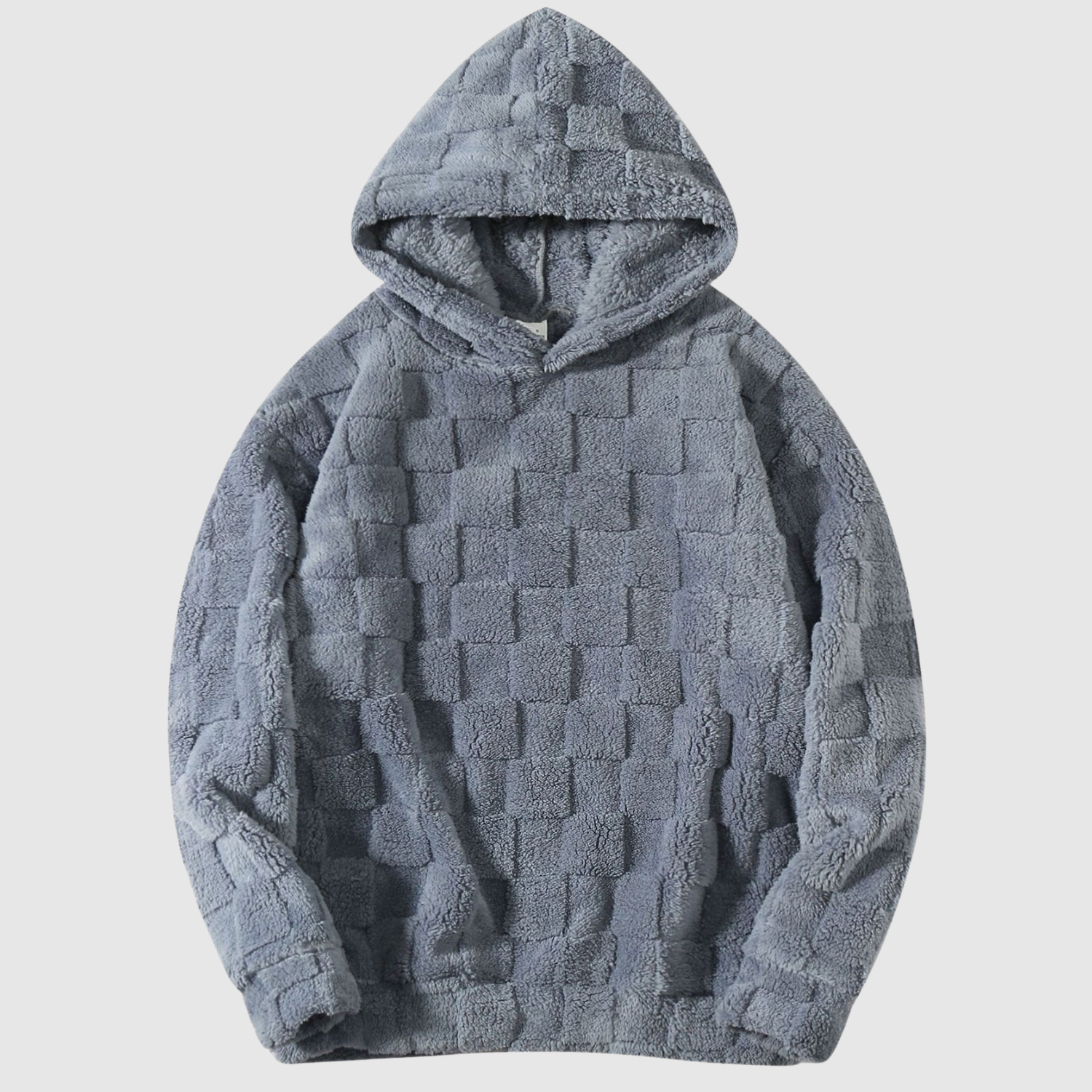 Nina – Sweat doux avec un motif à carreaux gris