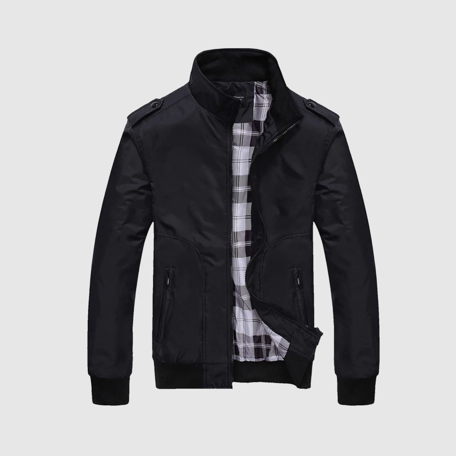 Marek – Veste masculine élégante avec fermeture éclair et doublure douce