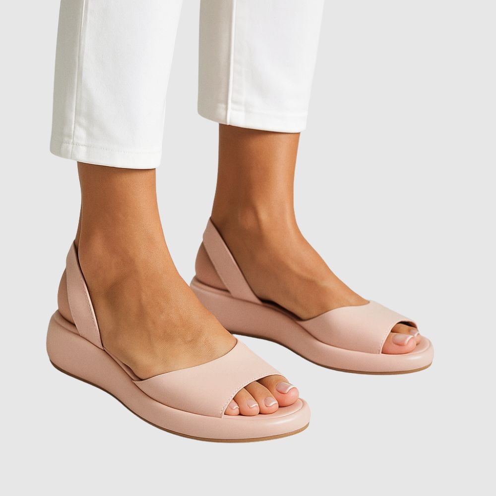 Anna – Sandales compensées orthopédiques au design minimaliste