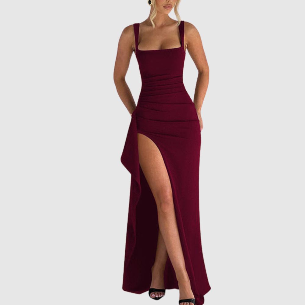 Zoé - Robe de soirée maxi avec fente