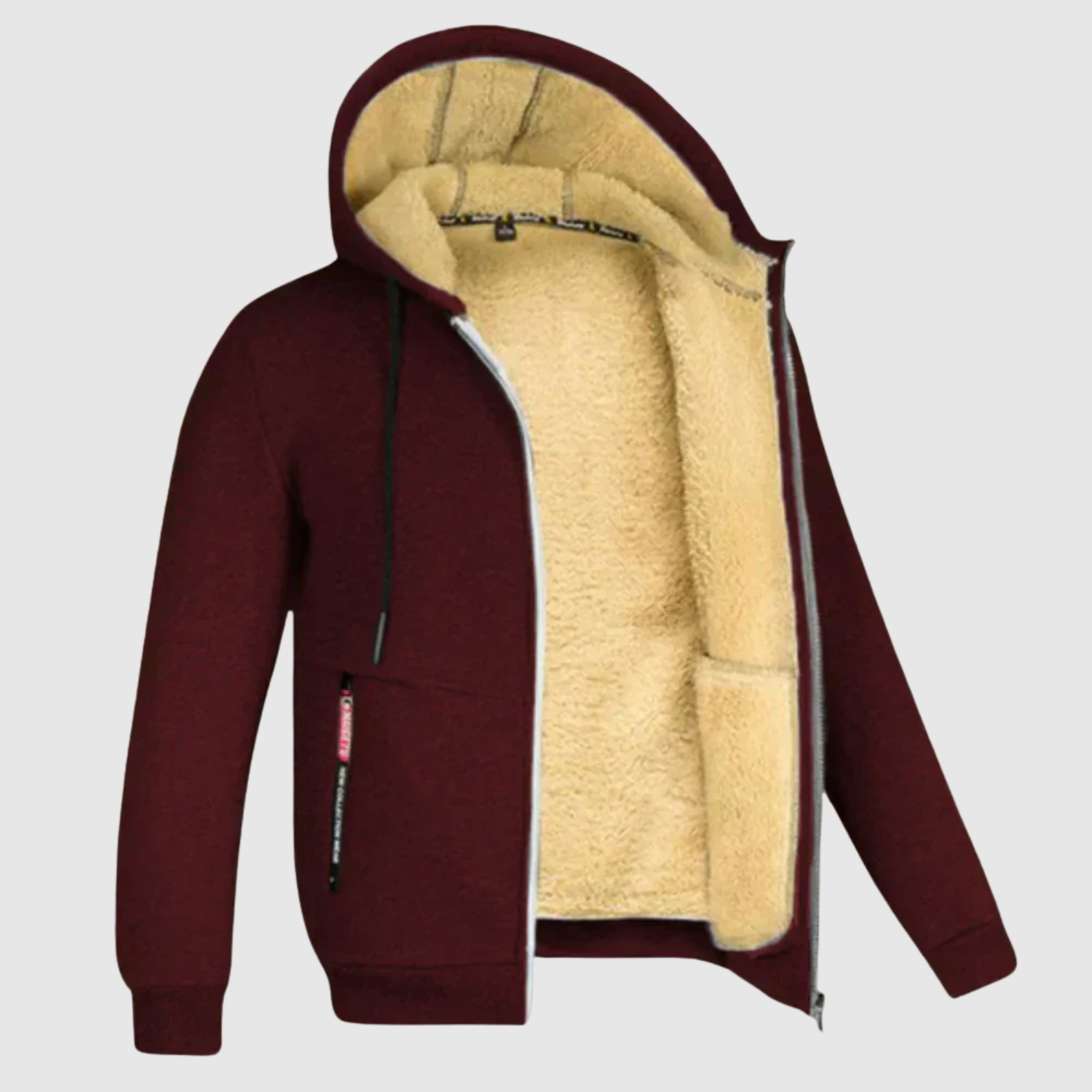 Marek - Sweat à capuche avec doublure en sherpa