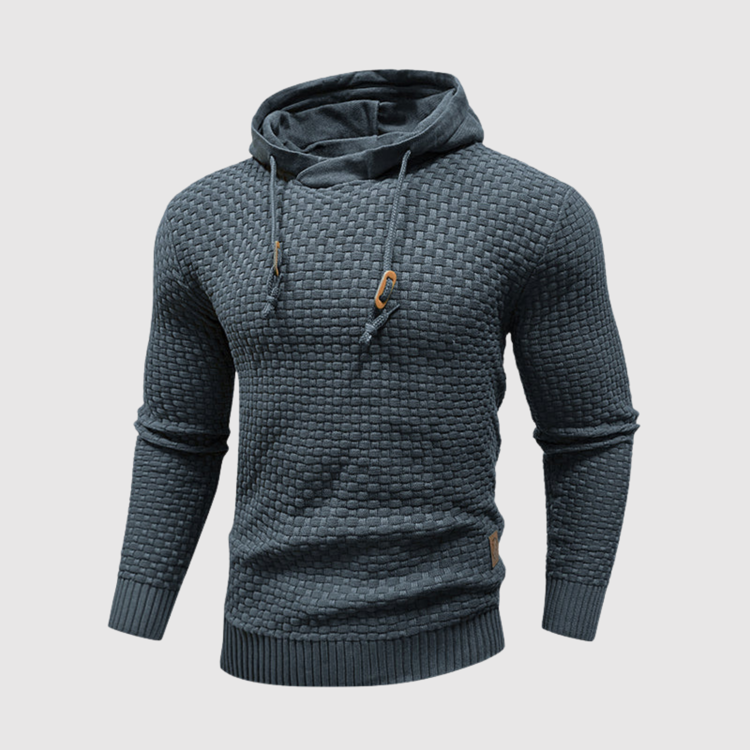 Daniel – Pull en tricot pour homme avec capuche et cordons