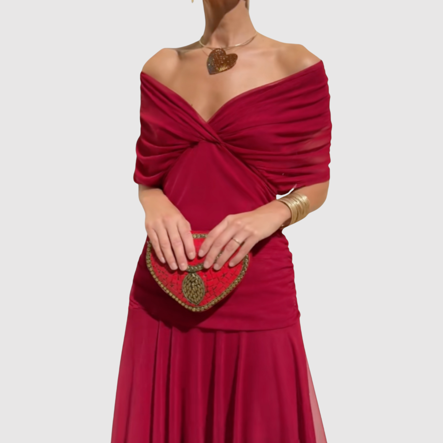 Amélie – Robe élégante à épaules dénudées