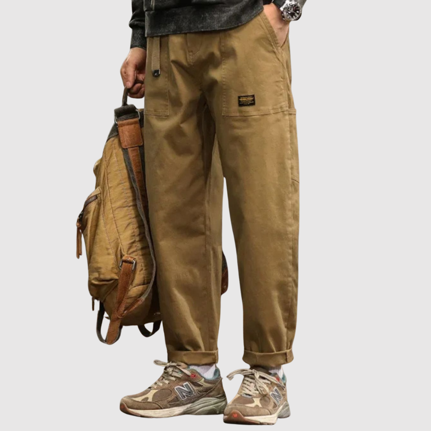 Leo - Pantalon cargo au look militaire