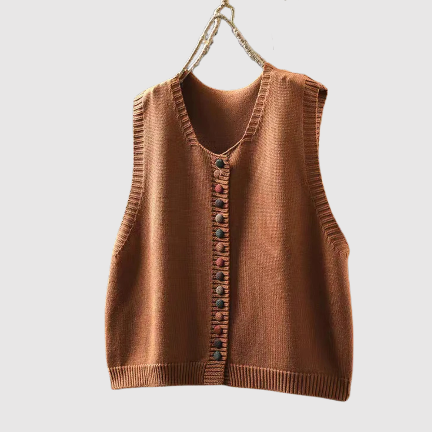 Nora - Cardigan boho avec des boutons et des détails vintage