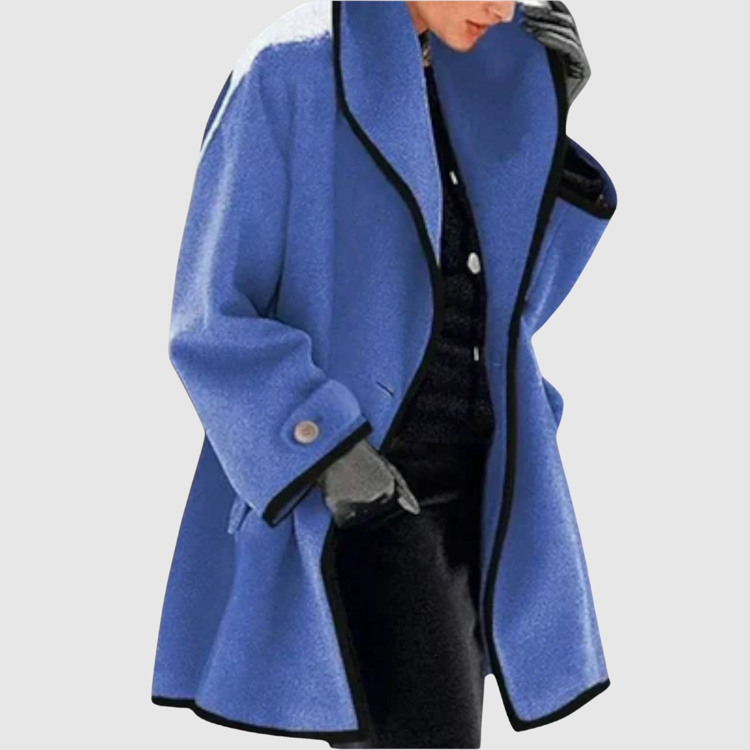 Jelena – Manteau élégant avec des détails contrastés