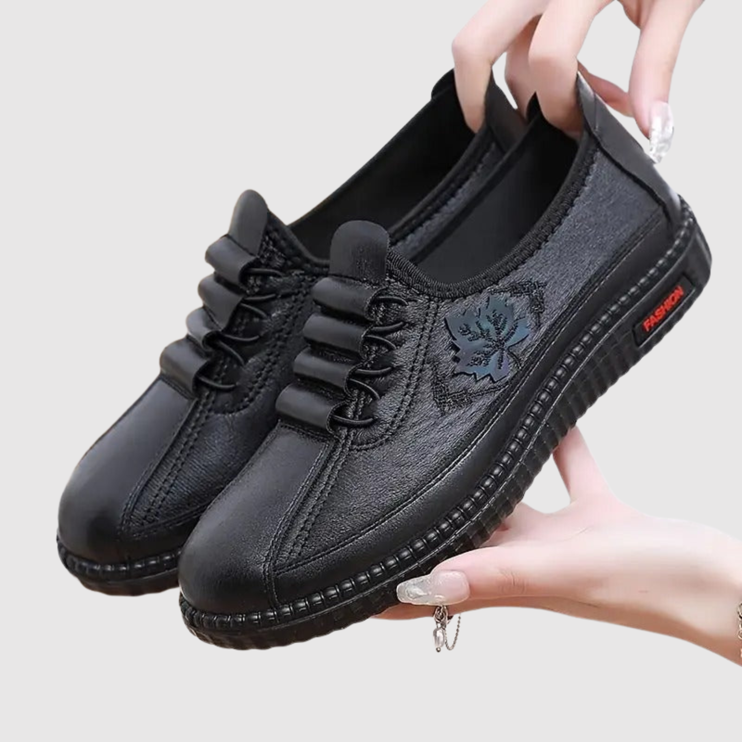 Clara - Chaussures pour femmes confortables avec des détails brodés