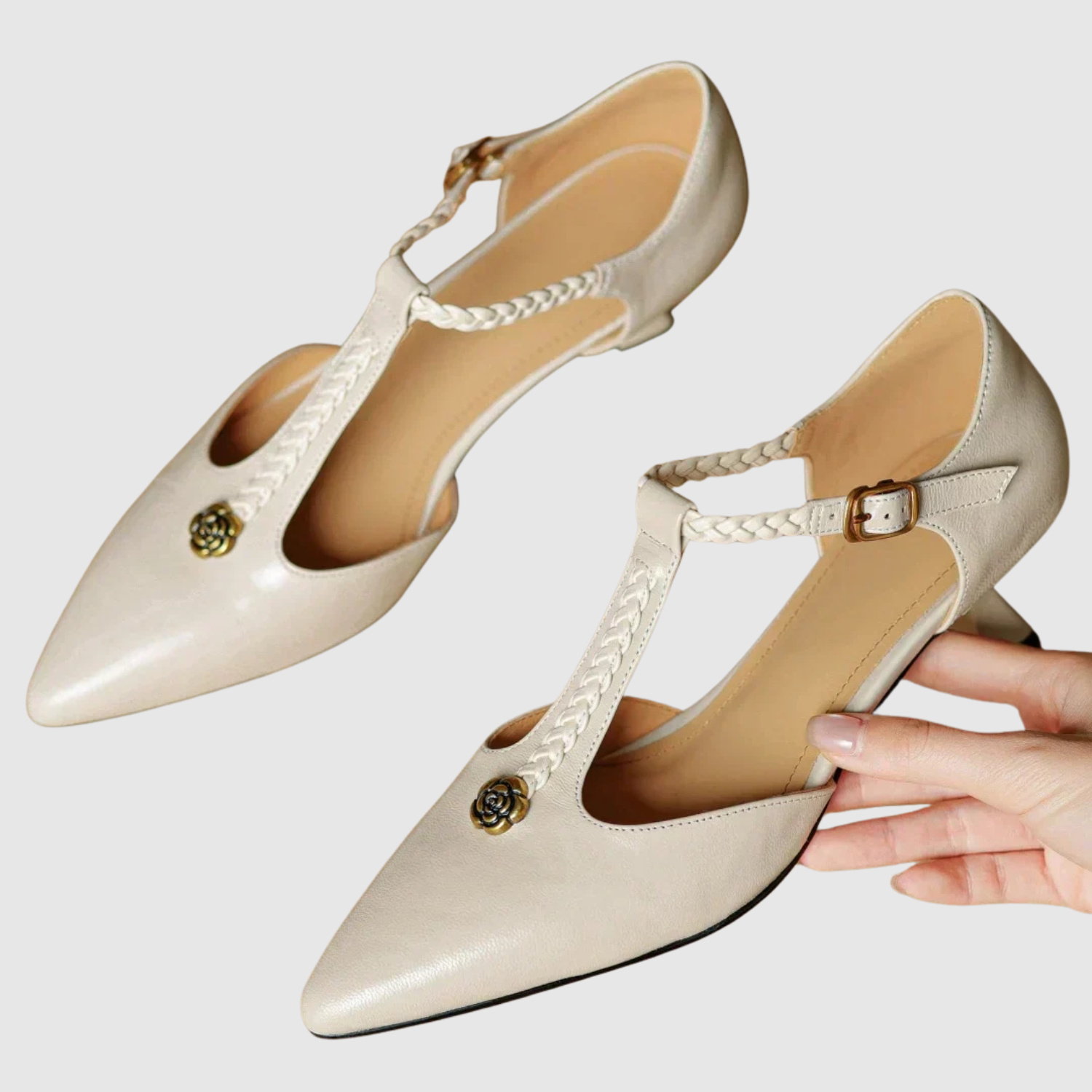 Colette – Chaussures vintage à bride T et bout pointu