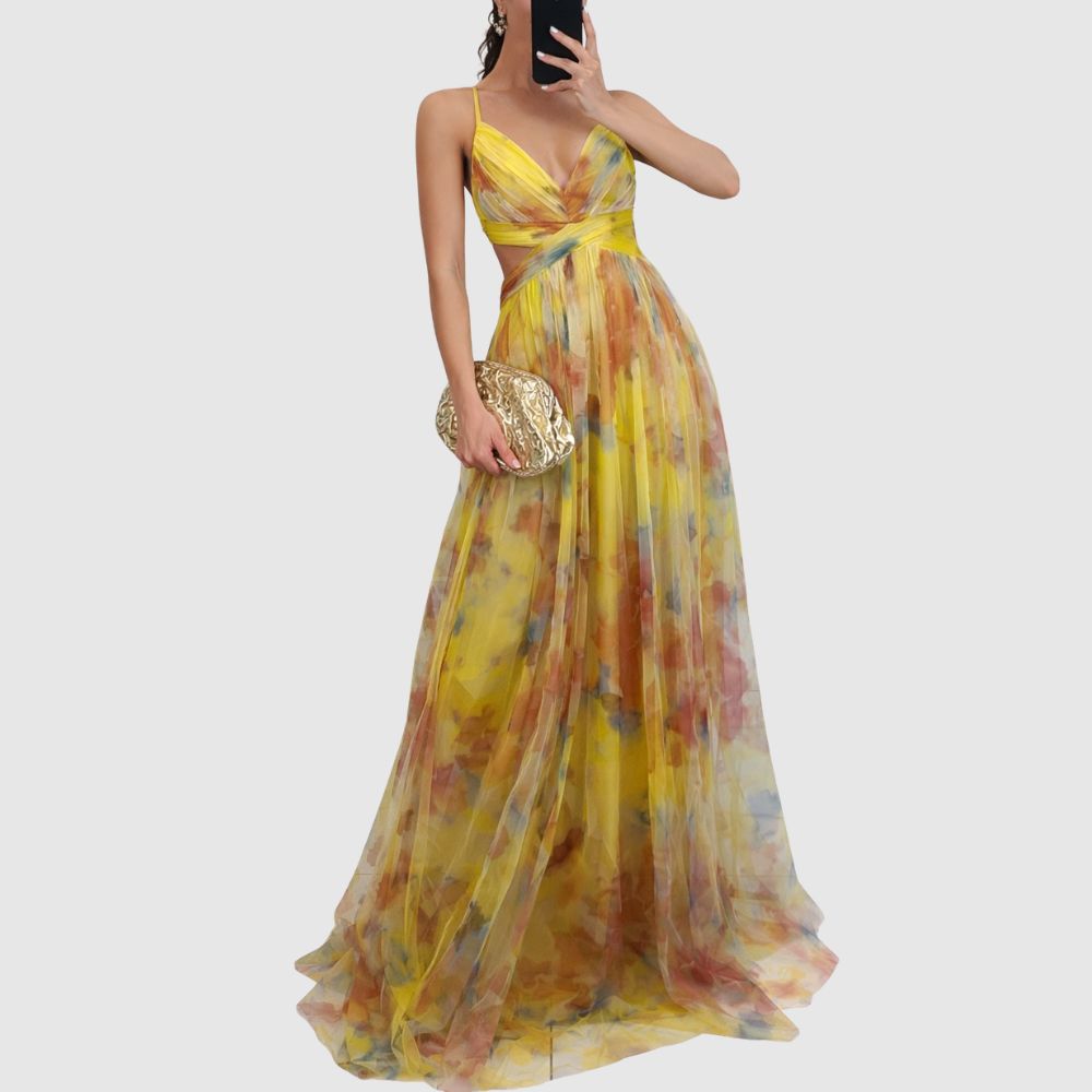 Zoé - Robe longue fluide au style aérien