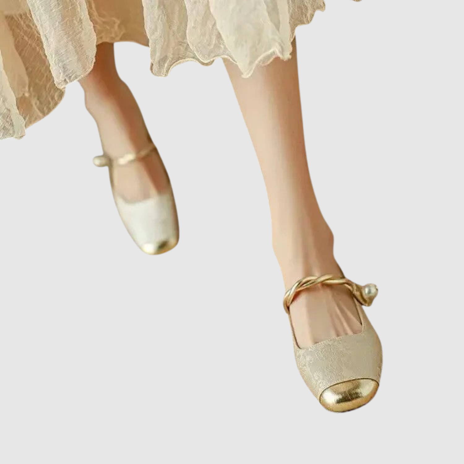 Colette – Ballerines avec accent métallisé