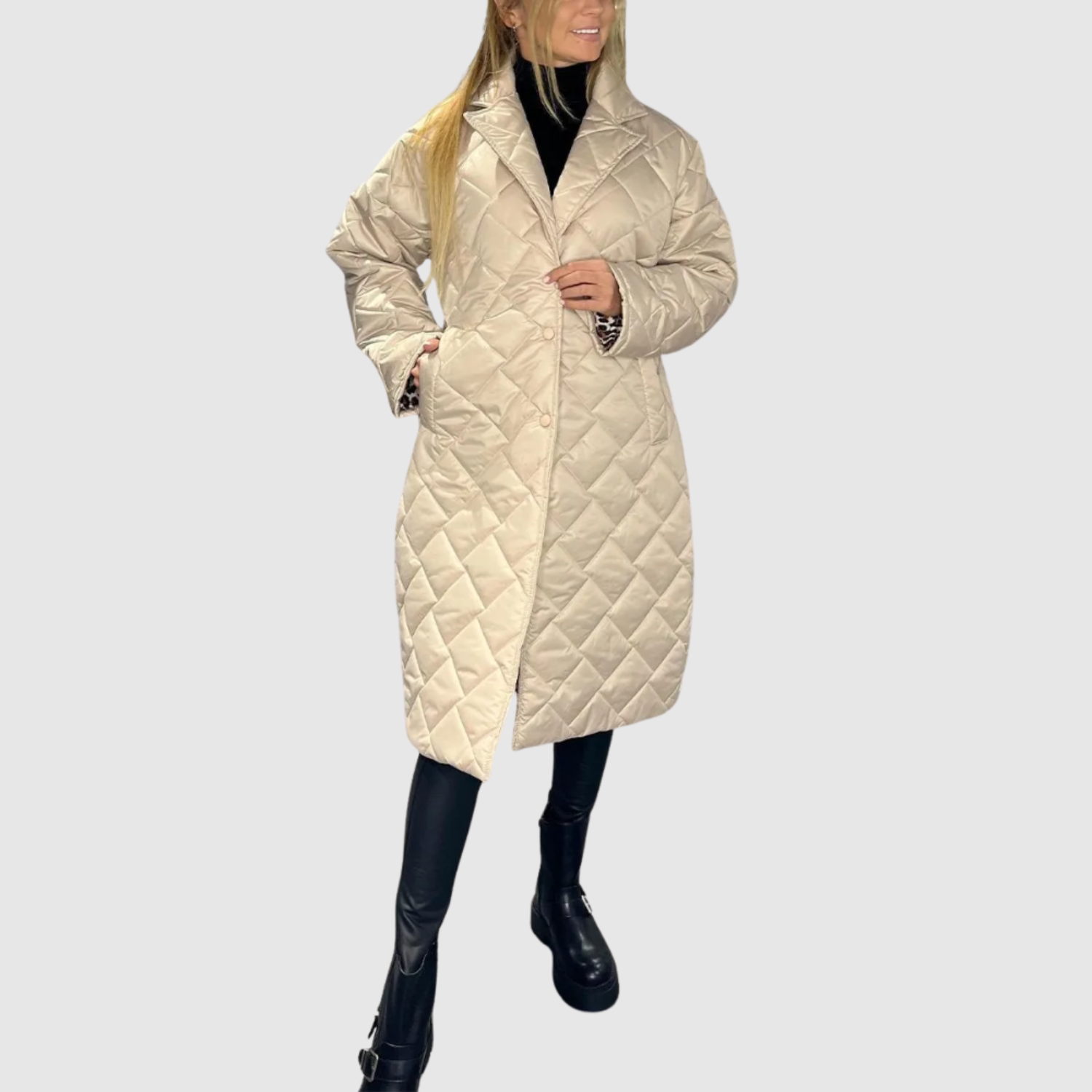 Jelena - Manteau matelassé réversible