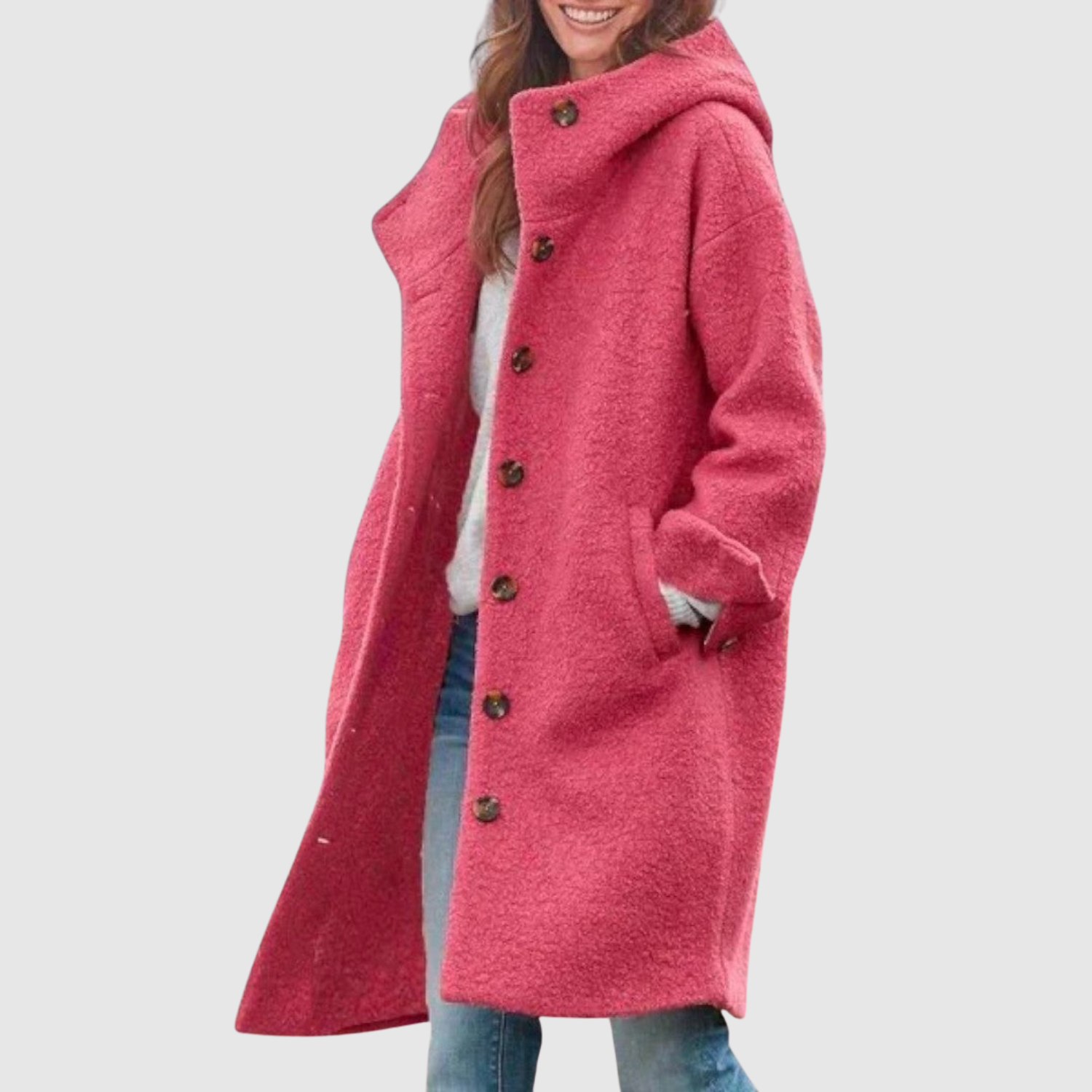 Jelena - Manteau en laine pour femmes intemporel pour les jours frais