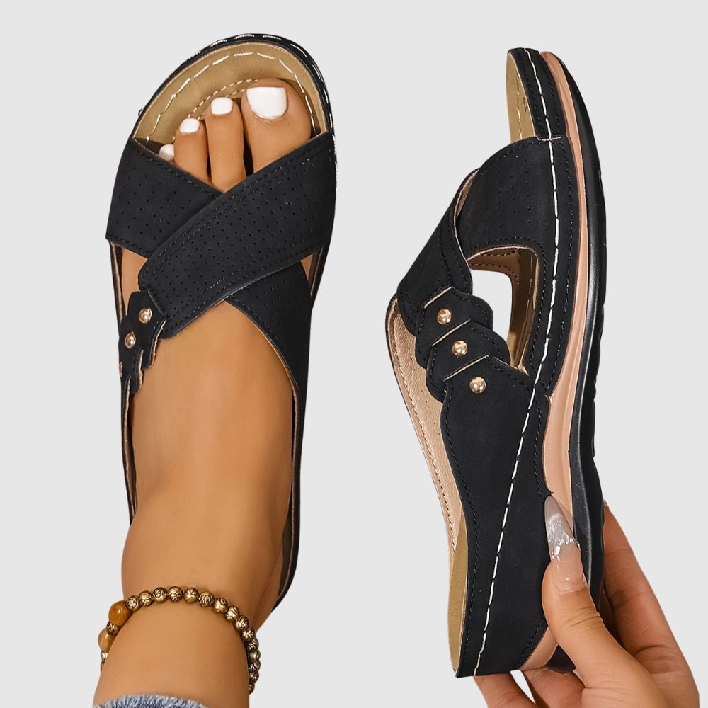 Anna – Sandales orthopédiques à brides croisées confortables