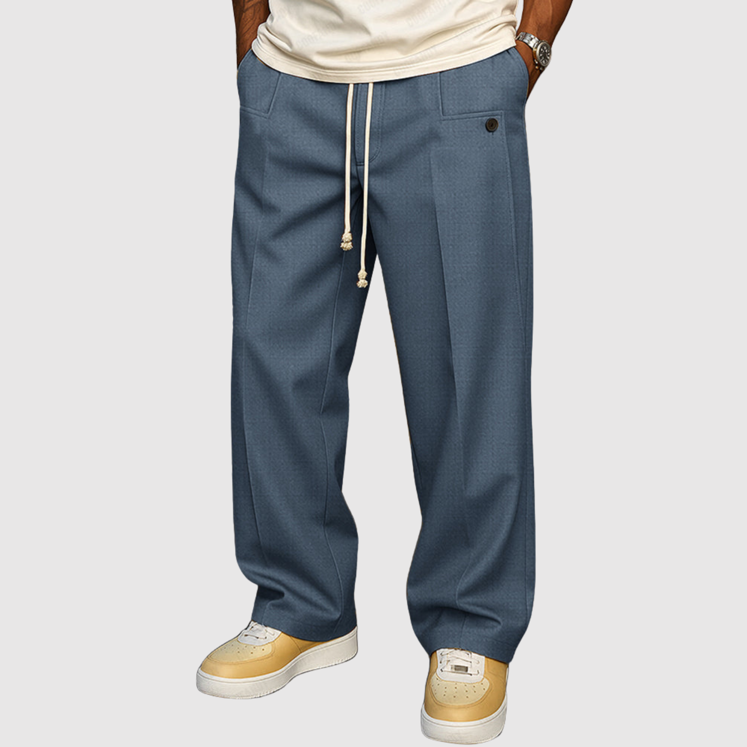 Leo - Pantalon décontracté avec cordon à la taille