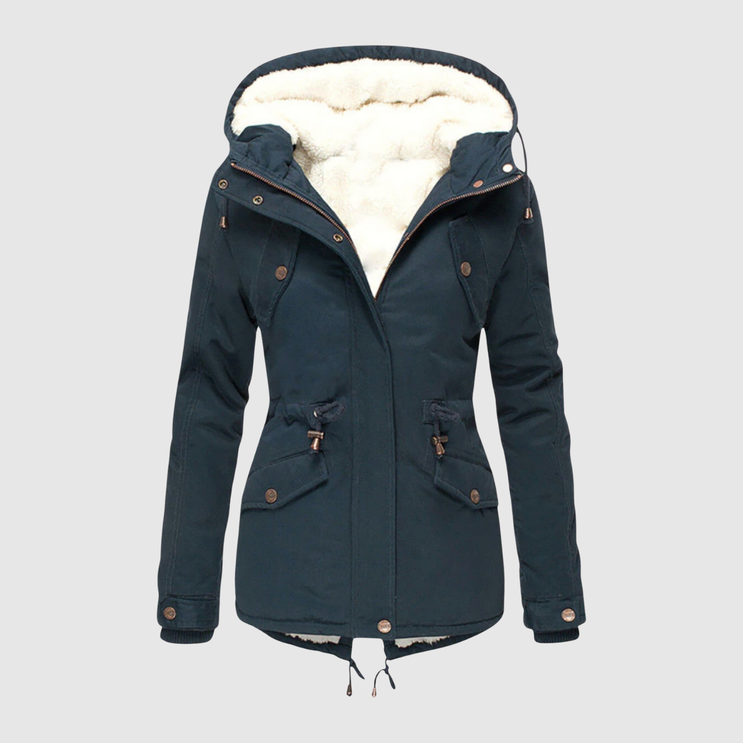 Jelena – Parka d'hiver avec capuche et doublure en polaire