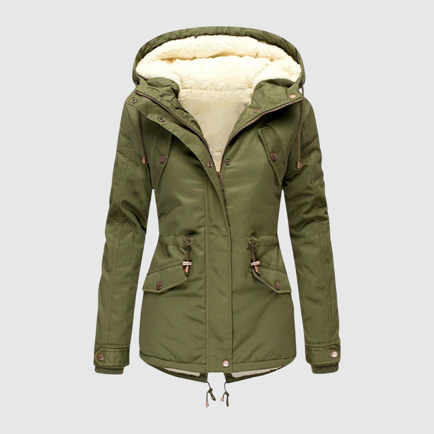 Jelena – Parka d'hiver avec capuche et doublure en polaire