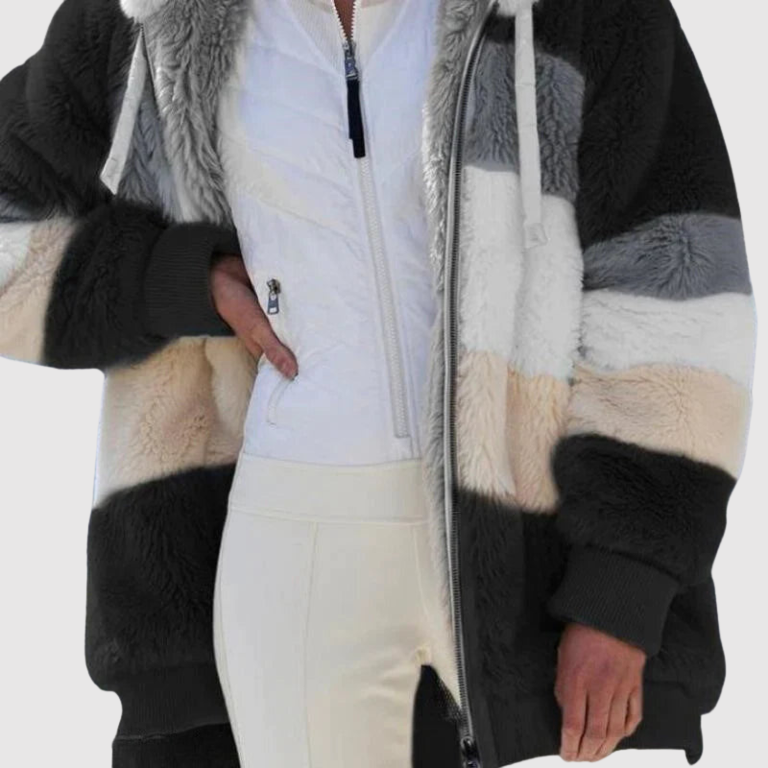 Jelena - Manteau d'hiver confortable et moderne