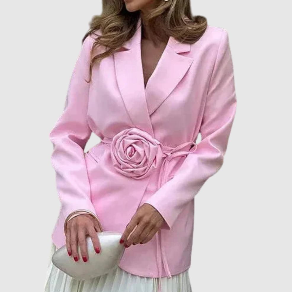 Silvie – Veste avec un détail coloré à la taille