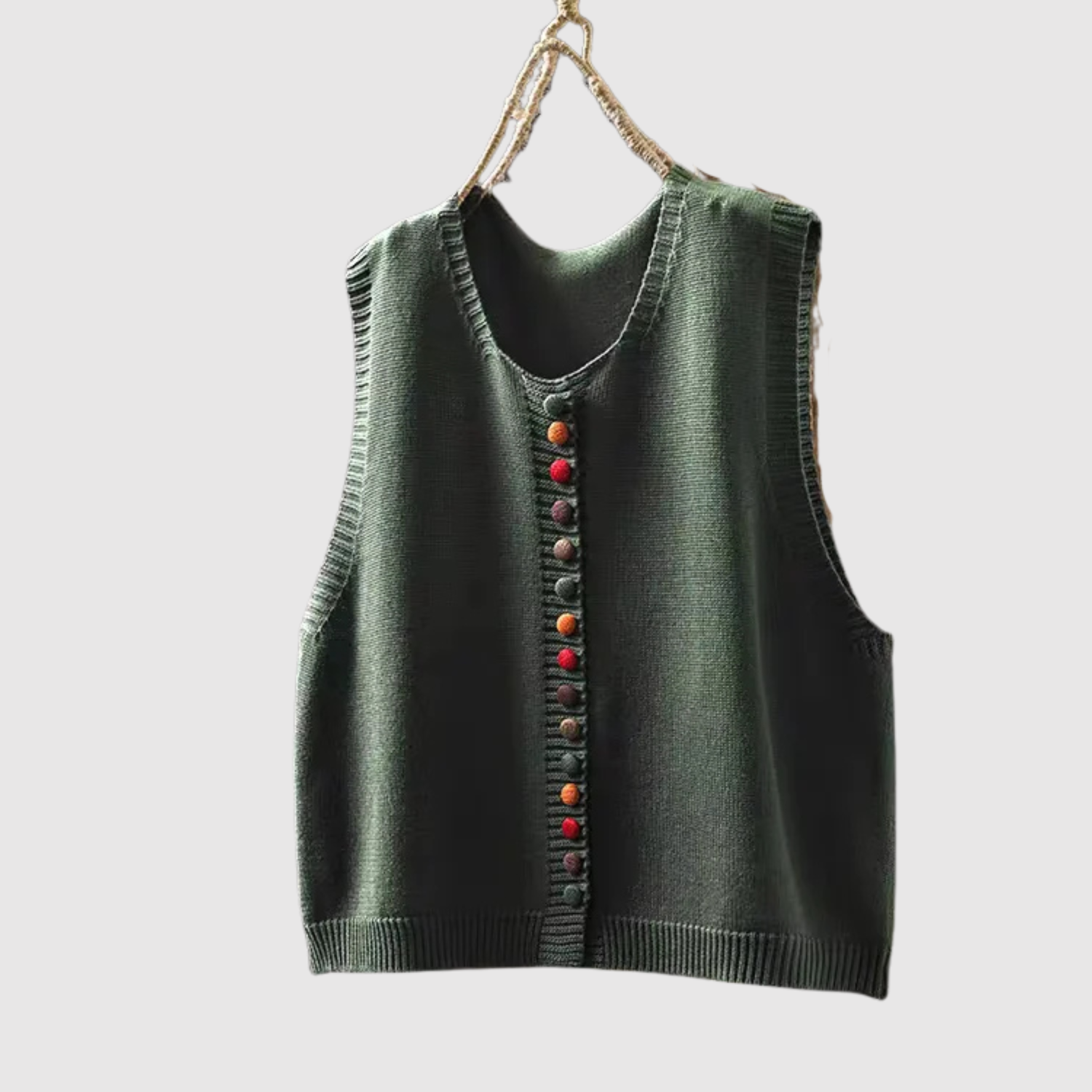 Nora - Cardigan boho avec des boutons et des détails vintage