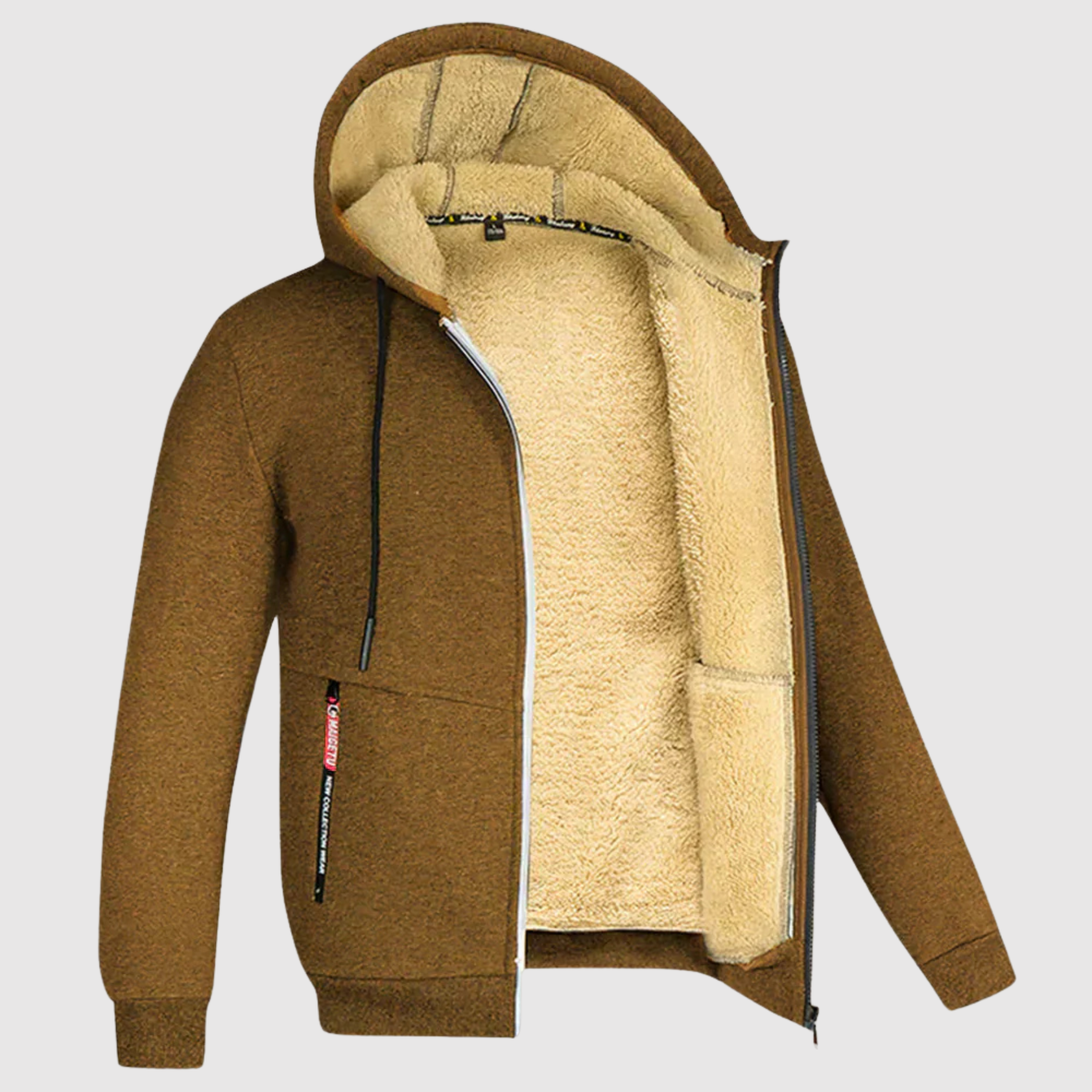 Marek - Sweat à capuche avec doublure en sherpa