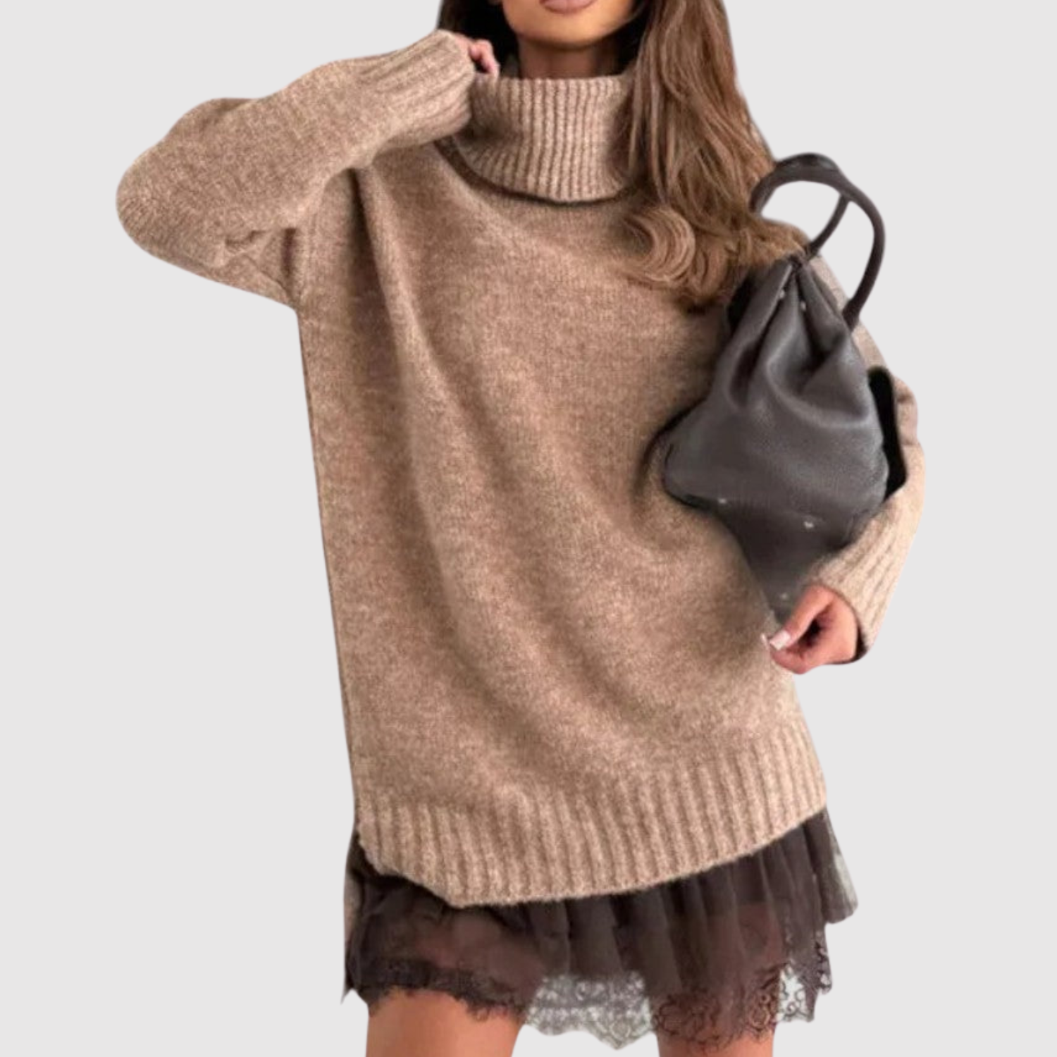 Inès - Ensemble stylé : pull et robe élégante