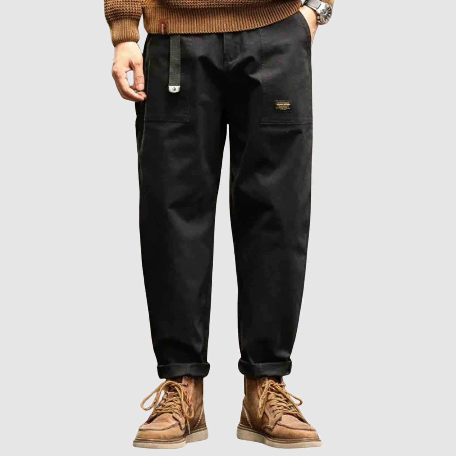 Leo - Pantalon cargo au look militaire
